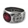 Agla Alchemy Gothic Pewter Talisman Ring - size 7