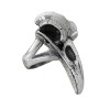 Rebeschadel Ring Raven Skull Alchemy Gothic Ring - size 8