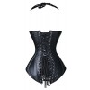 Womens Corset Corset Corset Gothic style leather Design S-XXL Black Red