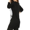 Allegra K Women Long Sleeve Skull T Shirts Loose Blouses Long Tunic Tops, Black, Large / US 14