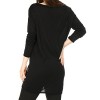 Allegra K Women Long Sleeve Skull T Shirts Loose Blouses Long Tunic Tops, Black, Large / US 14