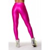 Fashion Neon High V Waist Stretch Skinny Shiny Spandex Leggings Pants Tights (S, Hot Pink)