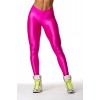 Fashion Neon High V Waist Stretch Skinny Shiny Spandex Leggings Pants Tights (S, Hot Pink)