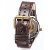 AMPM24 Men's Steampunk Bronze Skeleton Self-Winding Auto Mechanical Leather Wrist Wacth PMW198