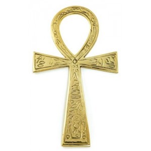 Brass Ankh Brass Large ( 3 1/2" x 6 1/2") For Altar Or Wall Brass Ankh Brass Large ( 3 1/2" x 6 1/2") For Altar Or Wall