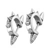 Aroncent 3/5 Pairs Stainless Steel Mens Womens Stud Earring Piercing Spike Rivet Cone Taper Ear Stud