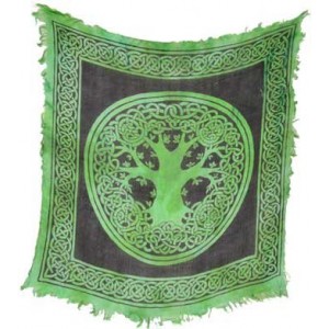 Azure Green RASC93 18 in. x 18 in. Tree of Life