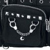 Banned Apparel Handcuff Black Canvas Silver Studded Vegan Gothic Handbag