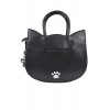 Banned Apparel Kawaii Gothic Lolita Big Eyed Big Eye Cat Black Cat Face Handbag