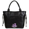 Banned Apparel Lost Queen Halloween Owls & Bats Purple Black Faux Leather Purse