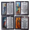 Catholic Set of 10 Holy Prayer Cards - New Plastic Material! St Benedict St Jude St Michael St Christopher Holy Family L of Guadalupe L of Miraculo...