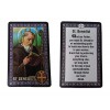 Catholic Set of 10 Holy Prayer Cards - New Plastic Material! St Benedict St Jude St Michael St Christopher Holy Family L of Guadalupe L of Miraculo...