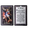 Catholic Set of 10 Holy Prayer Cards - New Plastic Material! St Benedict St Jude St Michael St Christopher Holy Family L of Guadalupe L of Miraculo...