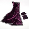 BLESSUME Altar Tarot Table Cloth Divination Wicca Velvet Cloth with Tarot Pouch Purple