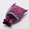 BLESSUME Altar Tarot Table Cloth Divination Wicca Velvet Cloth with Tarot Pouch Purple