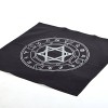 BLESSUME Altar Tarot Tablecloth Black Square Wicca Hexagram Tapestry