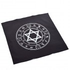 BLESSUME Altar Tarot Tablecloth Black Square Wicca Hexagram Tapestry