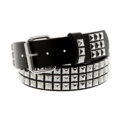 Classic Pyramid Studded Leather Belt (Size Medium 32-36 inch waist)