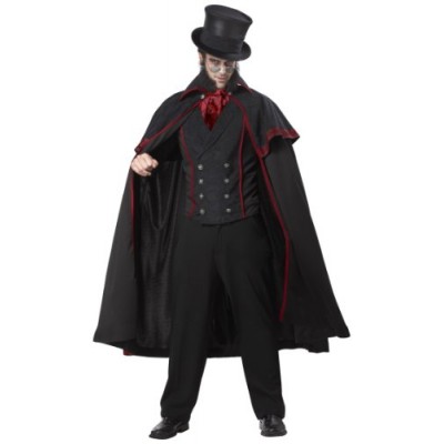 California Costumes Jack The Ripper Set, Black/Red, Large