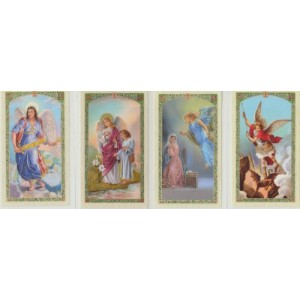 Saint Michael, Gabriel, Raphael and Uriel Set of 4 Archangels Holy Cards with He Lives Cross Bookmark Saint Michael, Gabriel, Raphael and Uriel Set of 4 Archangels Holy Cards with He Lives Cross Bookmark