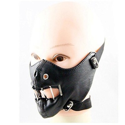 Crazy Genie Halloween Cosplay Gothic Horror Anti Dust Cycling Bicycle Bike Motorcycle Racing Ski Face Mask (black punk)