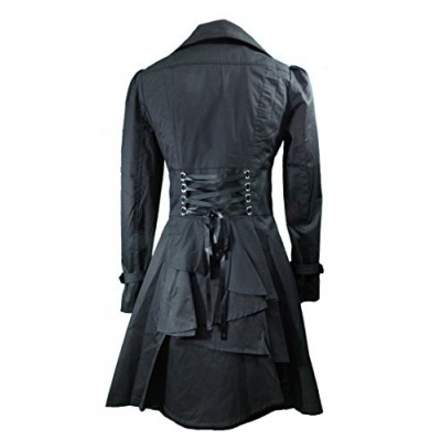 CS -Rainy Night in Paris- Black Victorian Gothic Corset Vintage Style Jacket (P18)