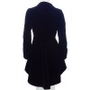 CS The Velvet Wine Waterfall Victorian Gothic Ruffle Style Jacket-USA Stock! (XS, Black)