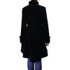 CS The Velvet Wine Waterfall Victorian Gothic Ruffle Style Jacket-USA Stock! (XS, Black)