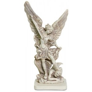 Archangel Michael Slaying the Devil Statue