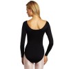 Danskin Women's Long-Sleeve Leotard, Black, X-Large