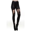 Lace-up Faux Leather Gothic Tight Pants