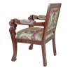 Design Toscano AF51351 Beardsley Heraldic Lion Fabric Arm Chair