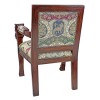 Design Toscano AF51351 Beardsley Heraldic Lion Fabric Arm Chair