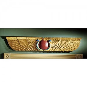 Design Toscano Egyptian Temple Sculptural Wall Pediment Design Toscano Egyptian Temple Sculptural Wall Pediment