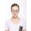 Dollger John Lennon Round Sunglasses Steampunk Metal Spring Frame Mirror Lens (Black Lens+ Silver Frame)