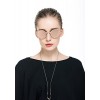 Dollger John Lennon Round Sunglasses Steampunk Metal Spring Frame Mirror Lens (Black Lens+ Silver Frame)