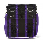 Purple Corset Sling Bag Purse Goth Vamp Rockabilly Punk Deathrock Anime Cosplay