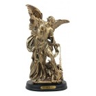 Ebros Byzantine Catholic Church Archangel Michael Slaying Chained Lucifer Statue 8"Tall Saint Michael The Archangel In Battle Of Armageddon Decorat...