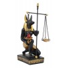 Ebros Classical Egyptian God Of The Afterlife Anubis Holding The Scales of Justice Statue 7.75"Tall Jackal Dog Deity Anubis Weighing Heart Against ...