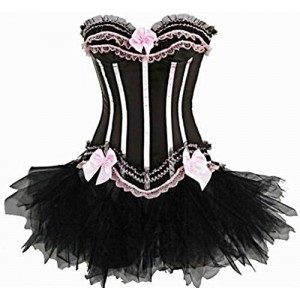 Pink Lace Up Boned Corset Busiter Pink Lace Up Boned Corset Busiter