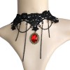 Eternity J. Vintage Fringed Rhinestone  Gothic Necklace Lolita Princess Choker