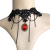 Eternity J. Vintage Fringed Rhinestone  Gothic Necklace Lolita Princess Choker