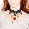 Eternity J. Vintage Fringed Rhinestone  Gothic Necklace Lolita Princess Choker