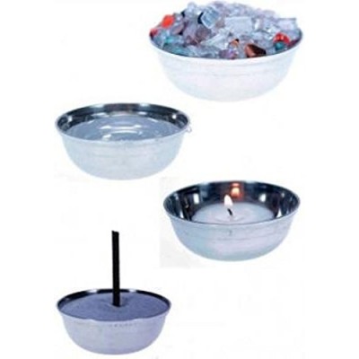 FindSomethingDifferent Offering Bowls 6 cm Stainless Steel Set of 7