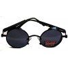 2441/95 (Antique Black) Lennon Style Steampunk Glasses