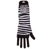 Leg Avenue White Black Stripe Gothic Arm Warmers Gloves Anime Cosplay Punk Pinup Dance