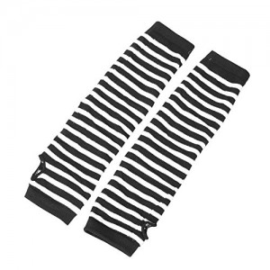 Leg Avenue White Black Stripe Gothic Arm Warmers Gloves Anime Cosplay Punk Pinup Dance Leg Avenue White Black Stripe Gothic Arm Warmers Gloves Anime Cosplay Punk Pinup Dance