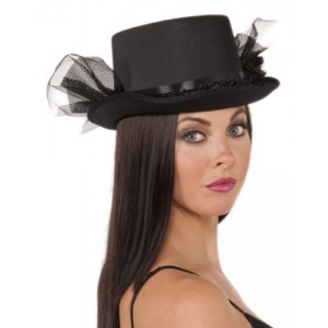 Gothic Tulle Top Hat Gothic Tulle Top Hat