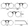 FUNOC® Retro Vintage Gothic Round Flip Up Sunglasses Steampunk Glasses Goggles