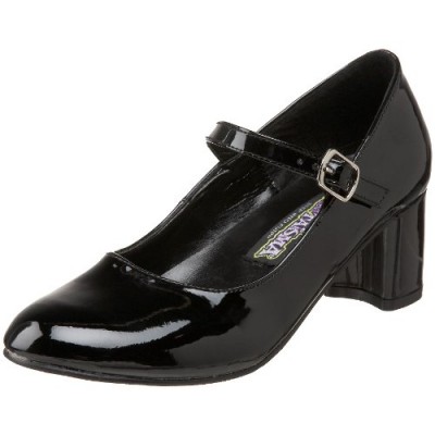 Funtasma by Pleaser Women's Schoolgirl-50 Mary Jane,Black Patent,11 M US